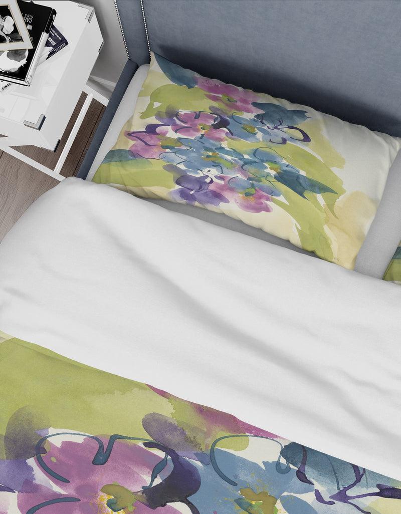 DesignQ Spring Bouquet II - Traditional Duvet Cover Set