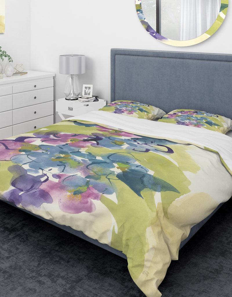 DesignQ Spring Bouquet II - Traditional Duvet Cover Set