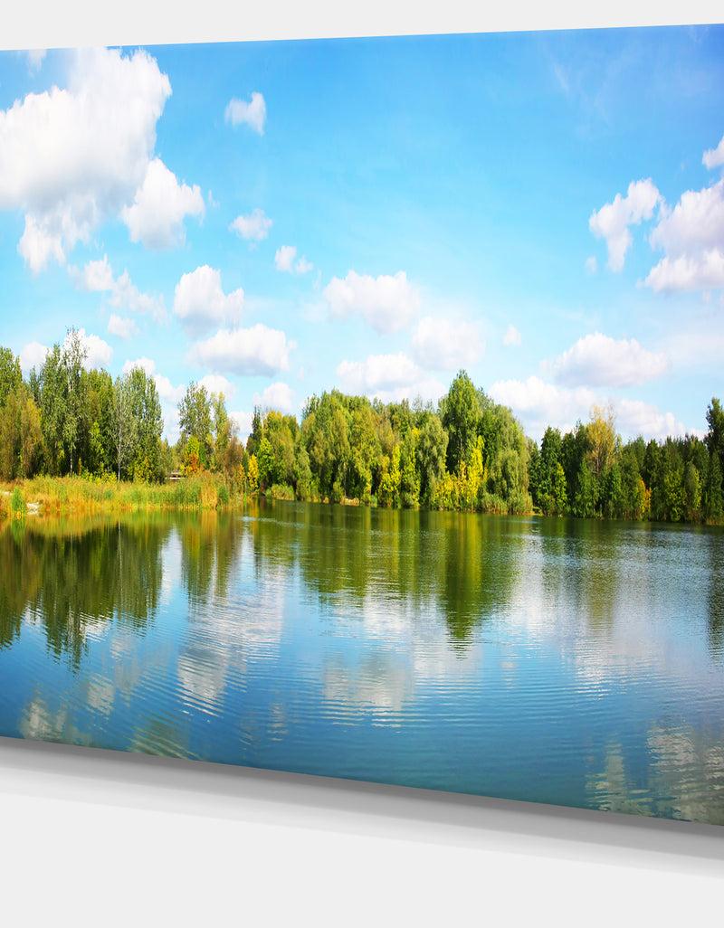 DesignQ Spring Lake Panorama - Landscape Wall Artwork