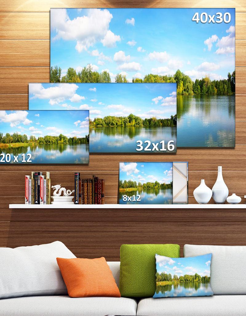 DesignQ Spring Lake Panorama - Landscape Wall Artwork