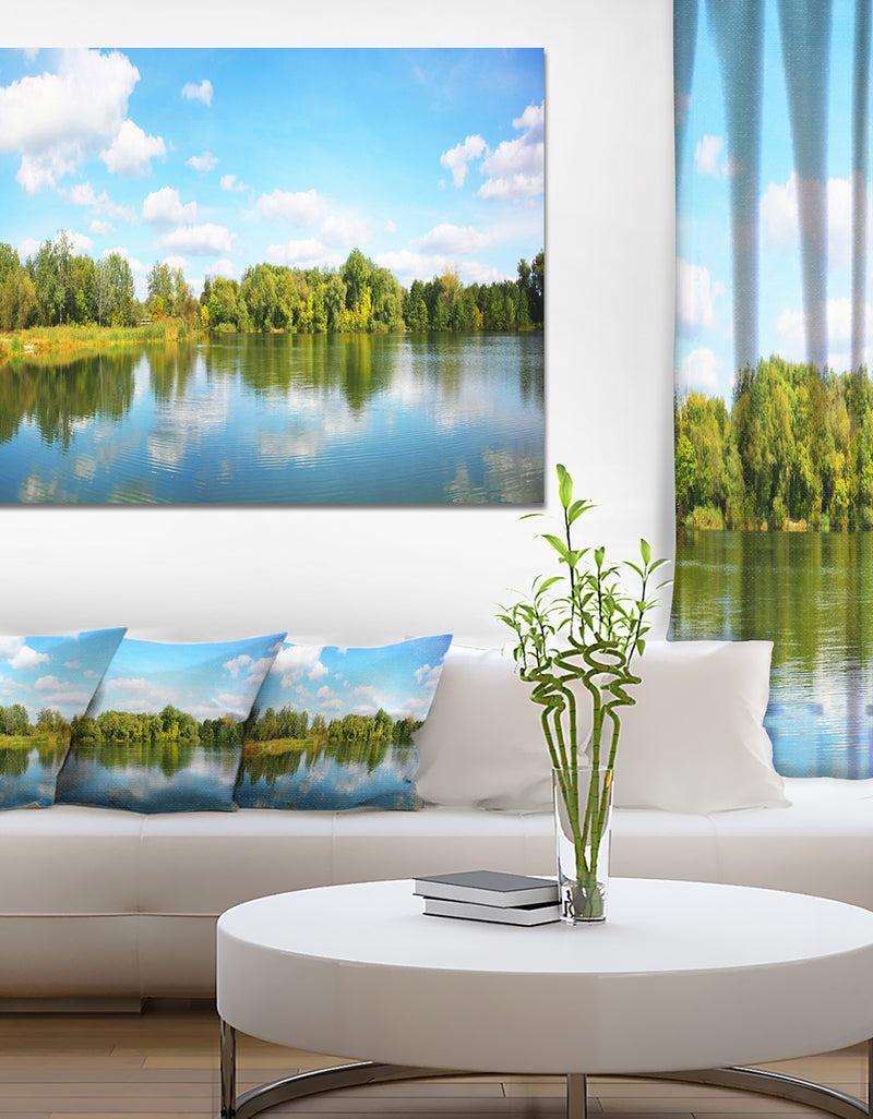 DesignQ Spring Lake Panorama - Landscape Wall Artwork