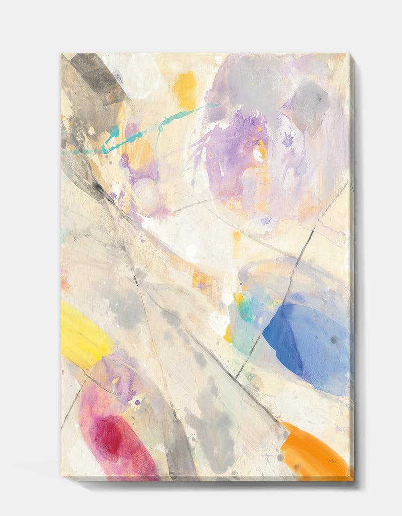 DesignQ Spring Minimalist Confetti I - Modern & Contemporary Gallery-wrapped Canvas