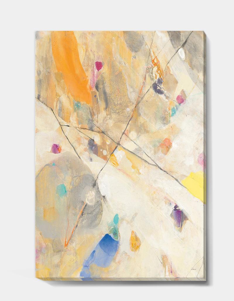 DesignQ Spring Minimalist Confetti II - Modern & Contemporary Canvas Artwork