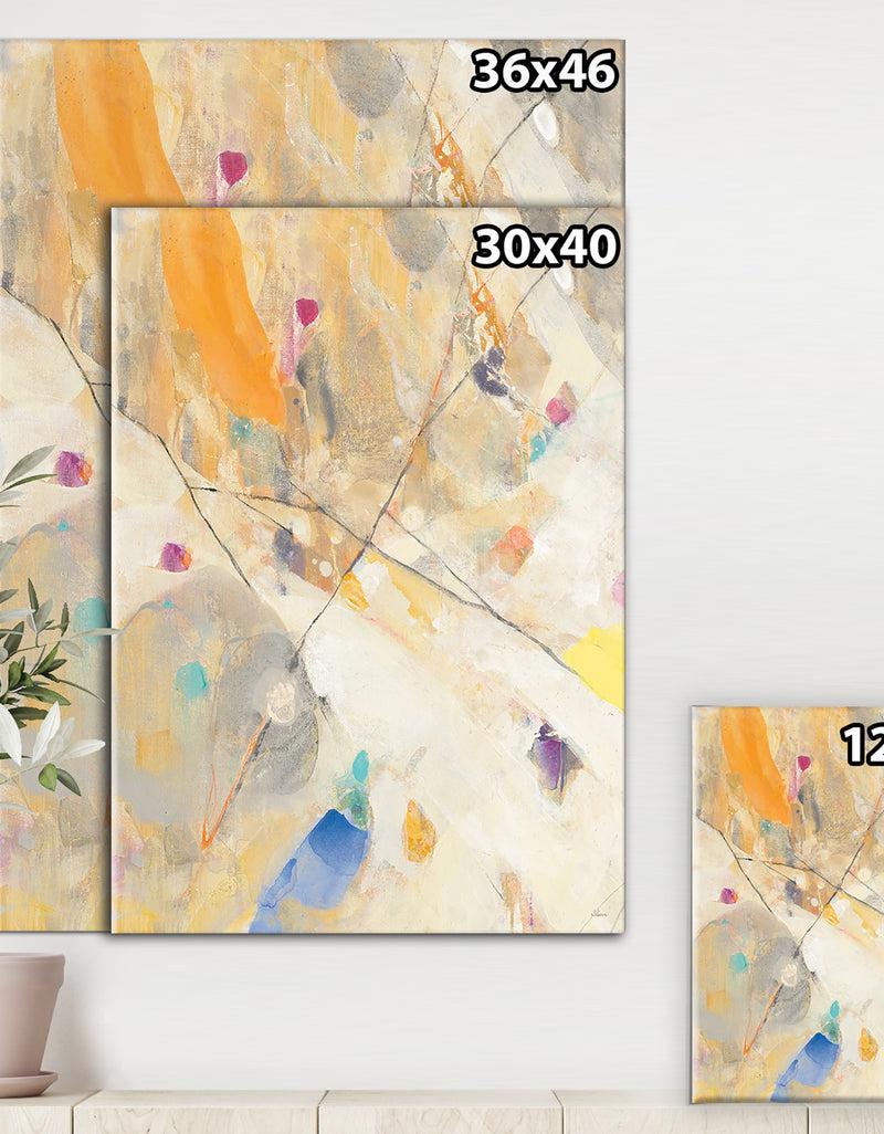 DesignQ Spring Minimalist Confetti II - Modern & Contemporary Canvas Artwork