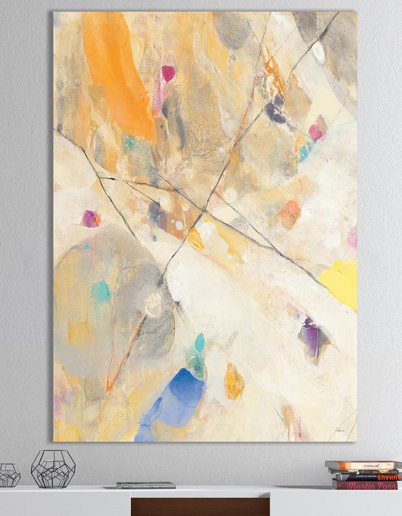 DesignQ Spring Minimalist Confetti II - Modern & Contemporary Canvas Artwork