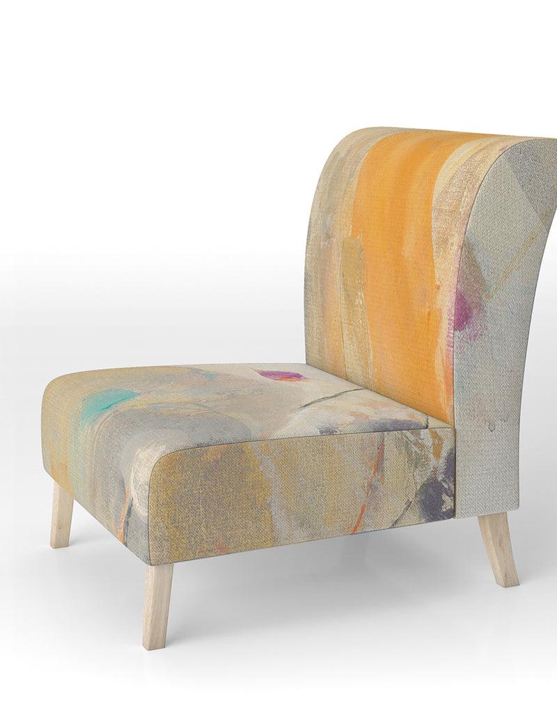DesignQ Spring Minimalist Confetti II - Upholstered Modern Accent Chair