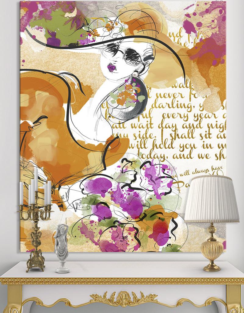 DesignQ Spring Time In Paris - Fashion Gallery-wrapped Canvas