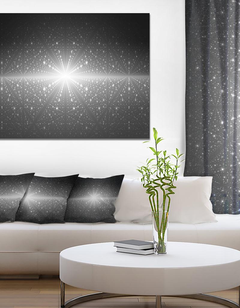 DesignQ Stardust and Bright Shining Stars'Extra Large Abstract Canvas Art Print