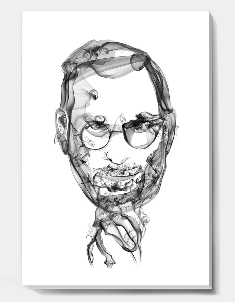 DesignQ Steve Jobs - Modern & Contemporary Premium Canvas Wall Art