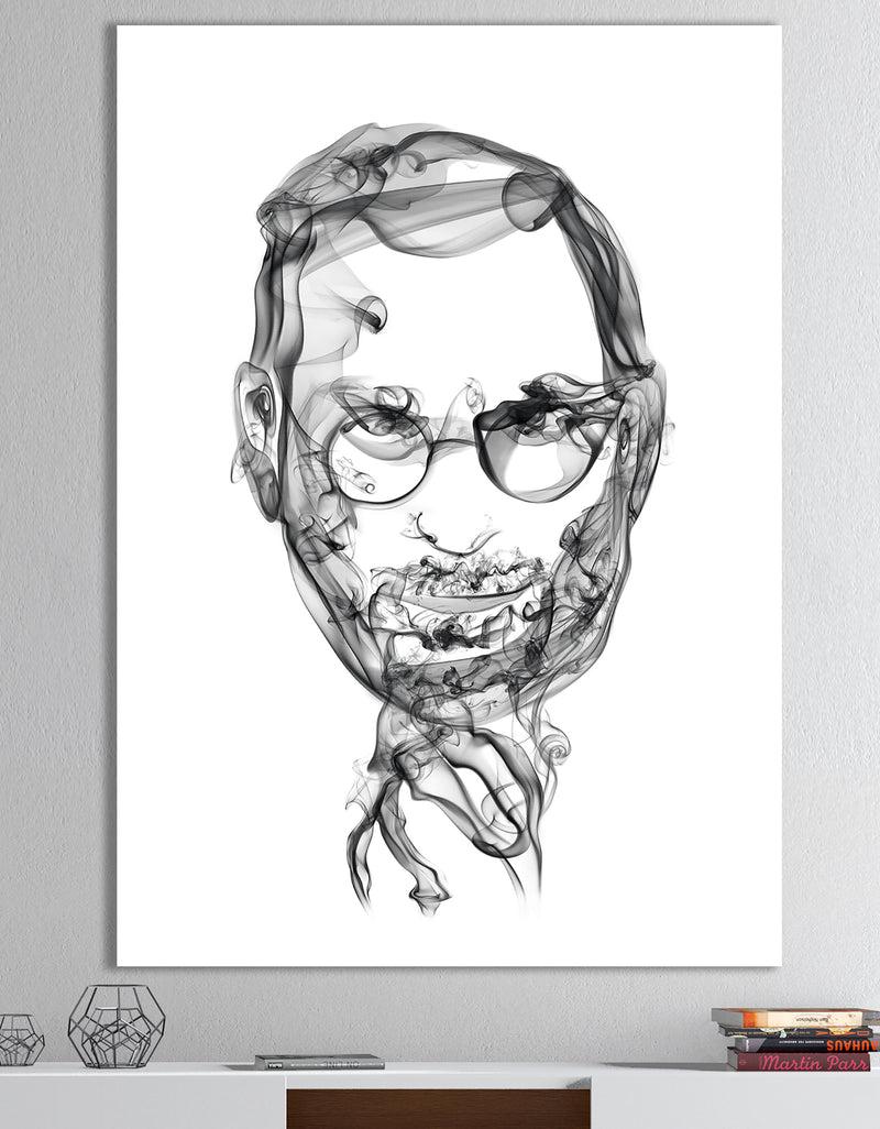 DesignQ Steve Jobs - Modern & Contemporary Premium Canvas Wall Art