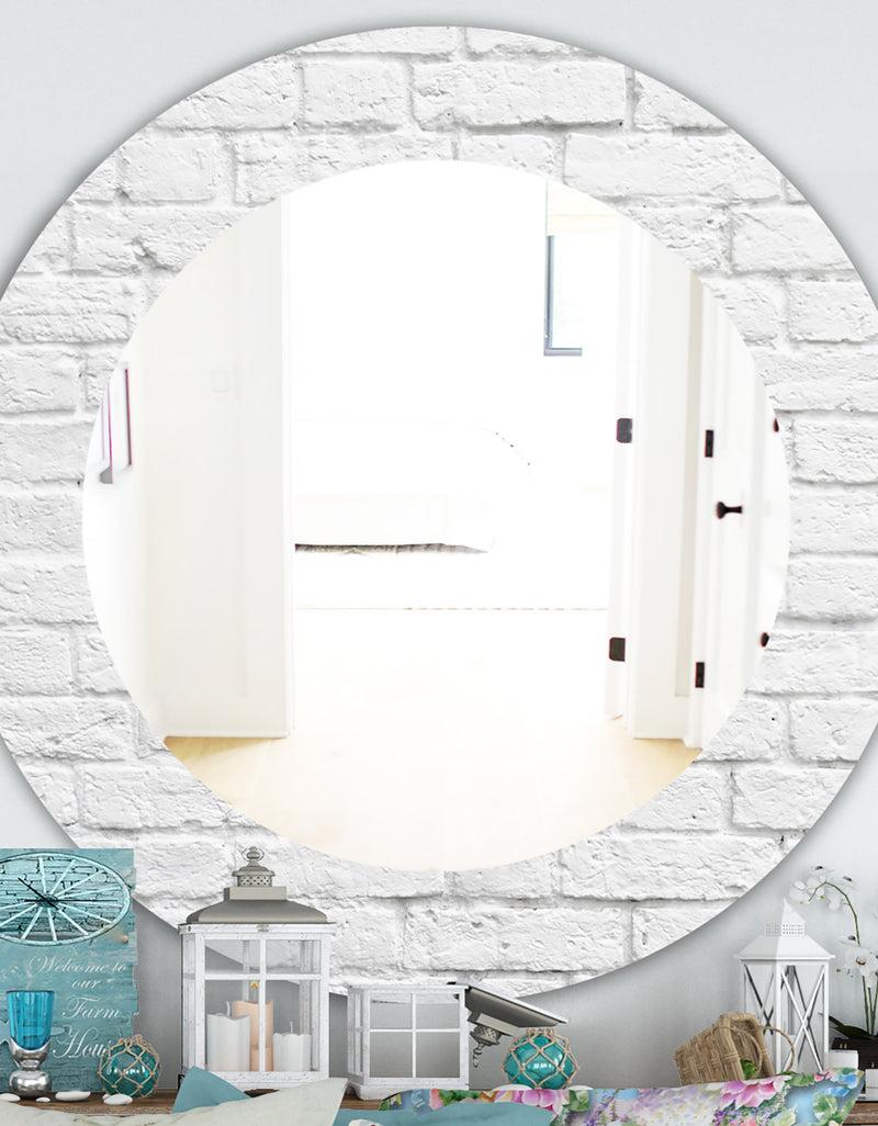 DesignQ Stone 3 - Traditional Mirror - Oval or Round Wall Mirror