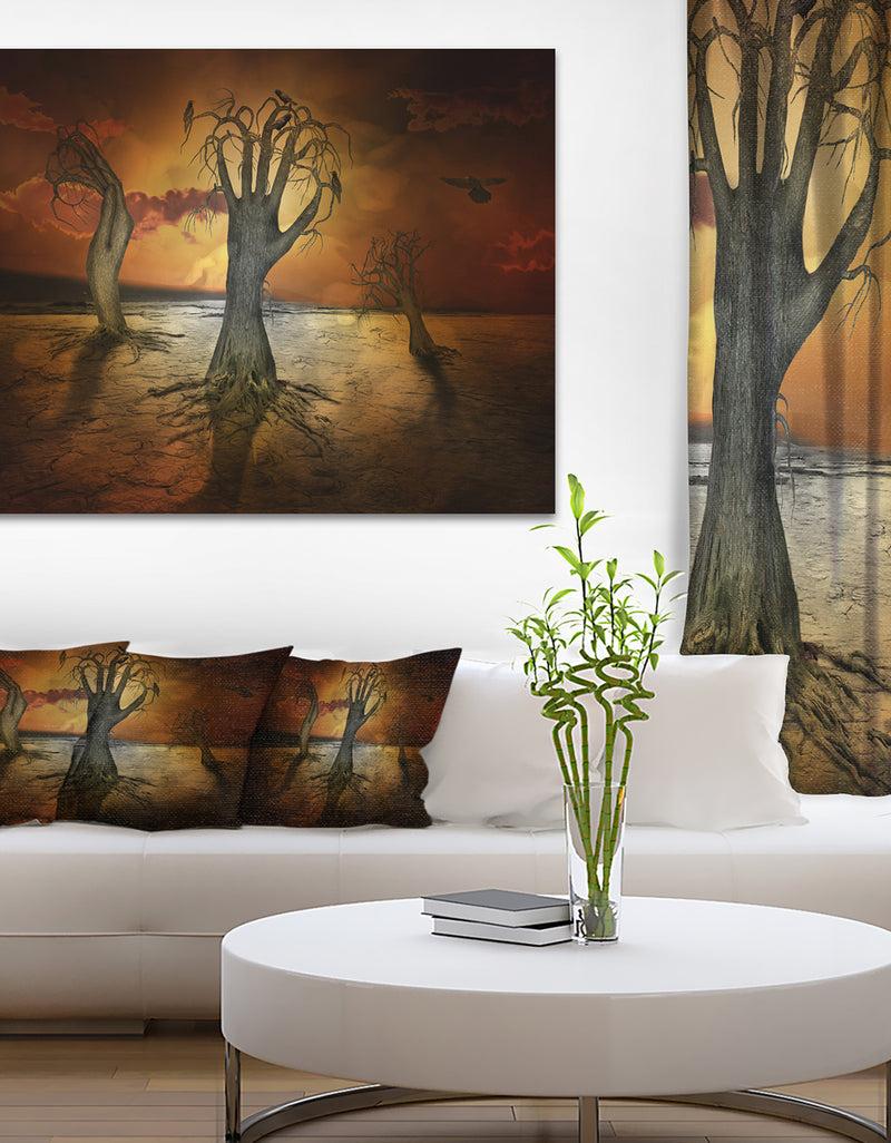 DesignQ Storage Trees - Abstract Digital Art Canvas Print