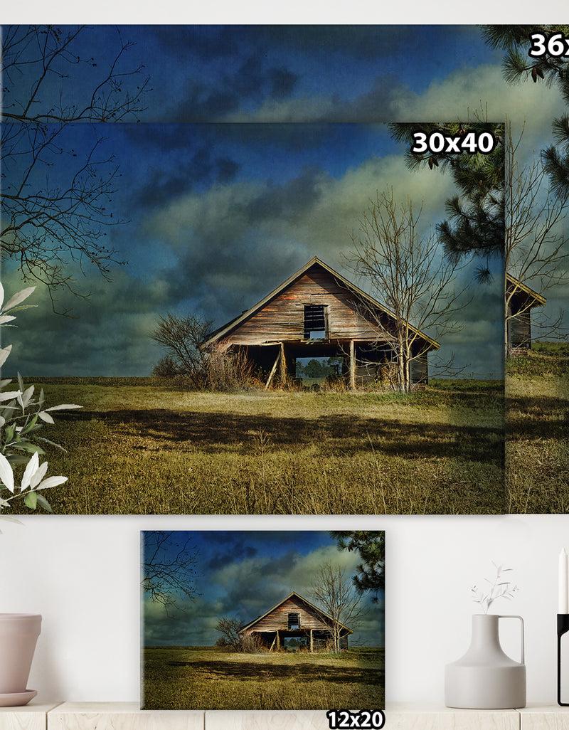 DesignQ Storm Barn II - Farmhouse Premium Canvas Wall Art
