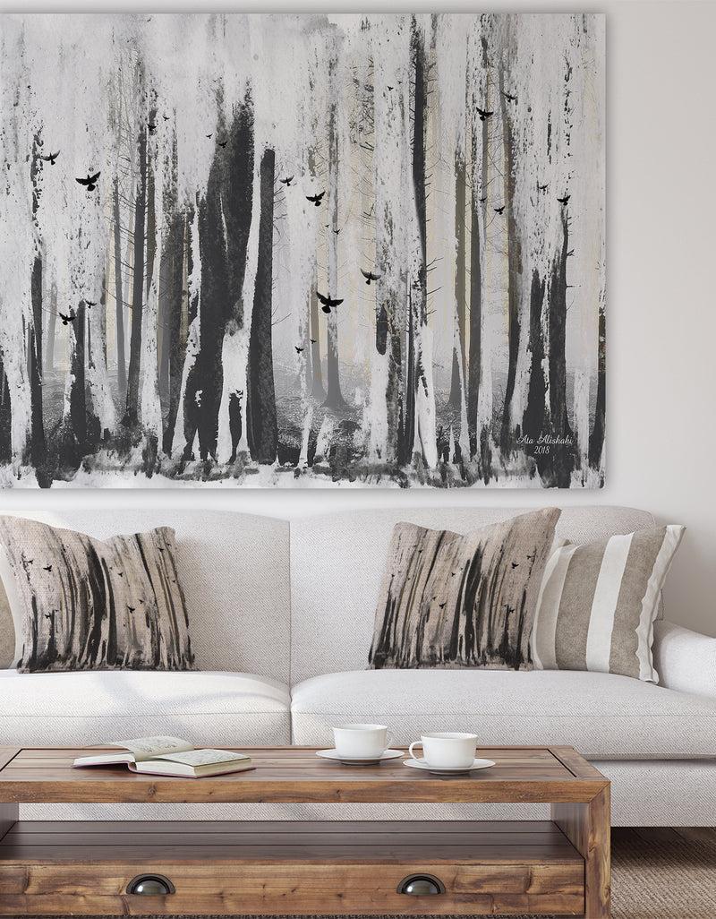 DesignQ Strange World - Cottage Gallery-wrapped Canvas