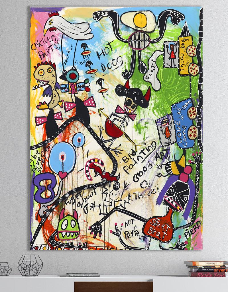 DesignQ Street Brat - Modern & Contemporary Canvas Artwork