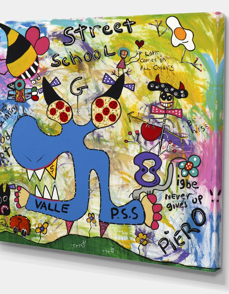 DesignQ Street School - Modern & Contemporary Canvas Wall Art