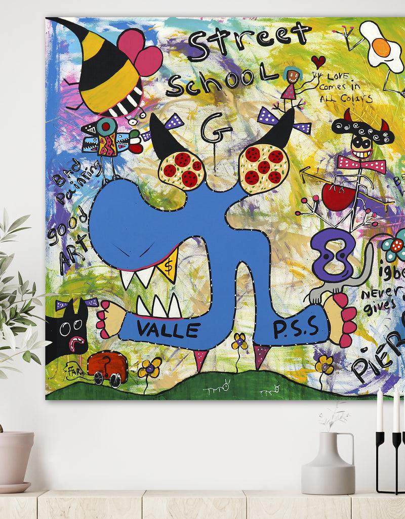 DesignQ Street School - Modern & Contemporary Canvas Wall Art