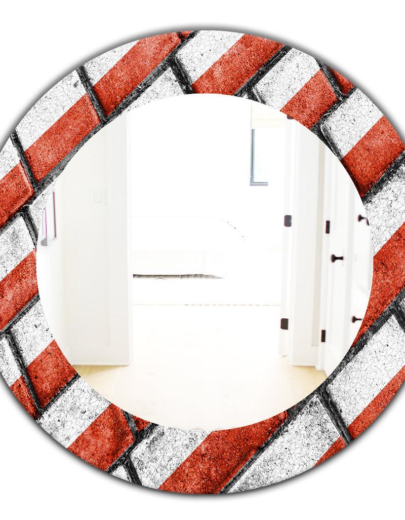 DesignQ Streetwalk - Modern Mirror - Oval Or Round Wall Mirror