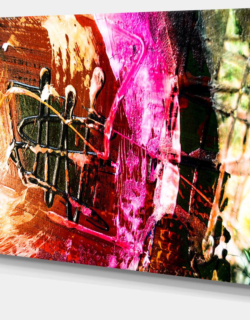 DesignQ Structure Abstract Art - Abstract Canvas Art Print