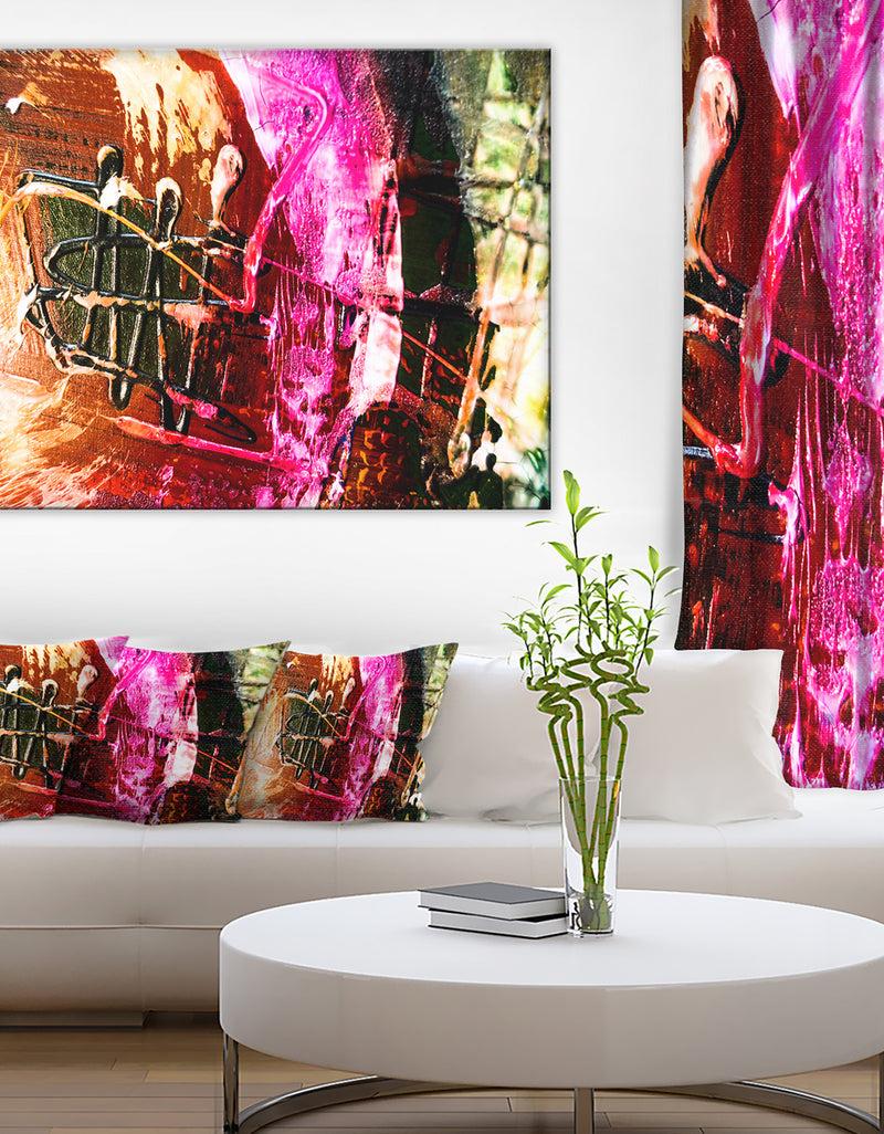 DesignQ Structure Abstract Art - Abstract Canvas Art Print