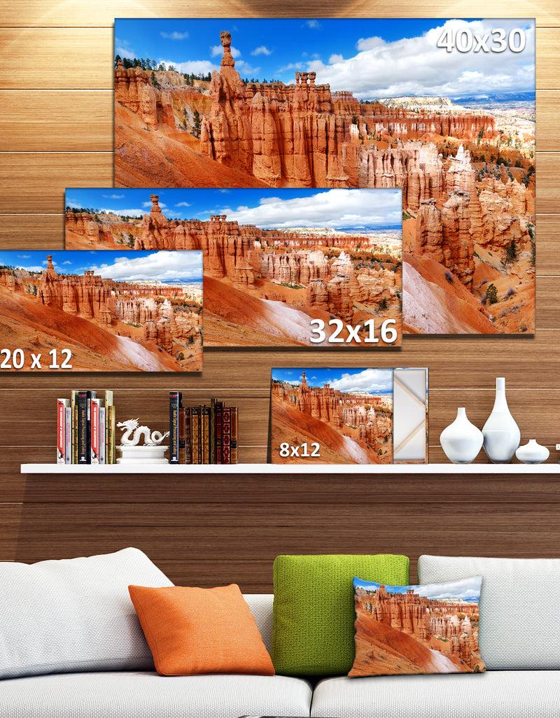 DesignQ Stunning Red Sandstone Hoodoos - Large Landscape Canvas Art Print