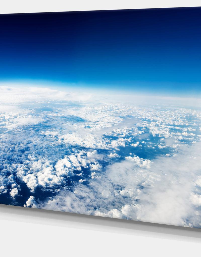 DesignQ Stunning View From Airplane - Landscape Wall Artwork