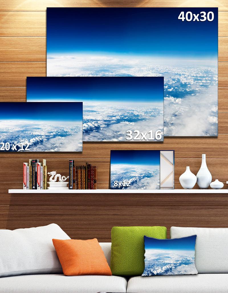 DesignQ Stunning View From Airplane - Landscape Wall Artwork