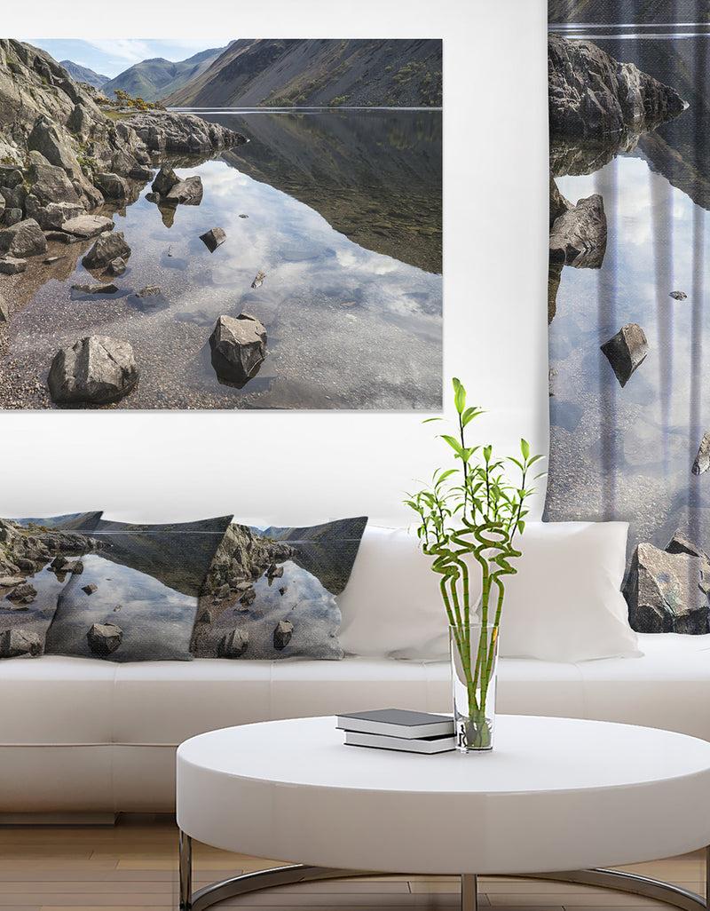 DesignQ Stunning Wast Water Reflection - Landscape Artwork Canvas