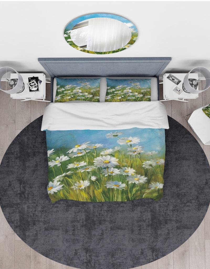 DesignQ Summer Field II - Traditional Duvet Cover Set