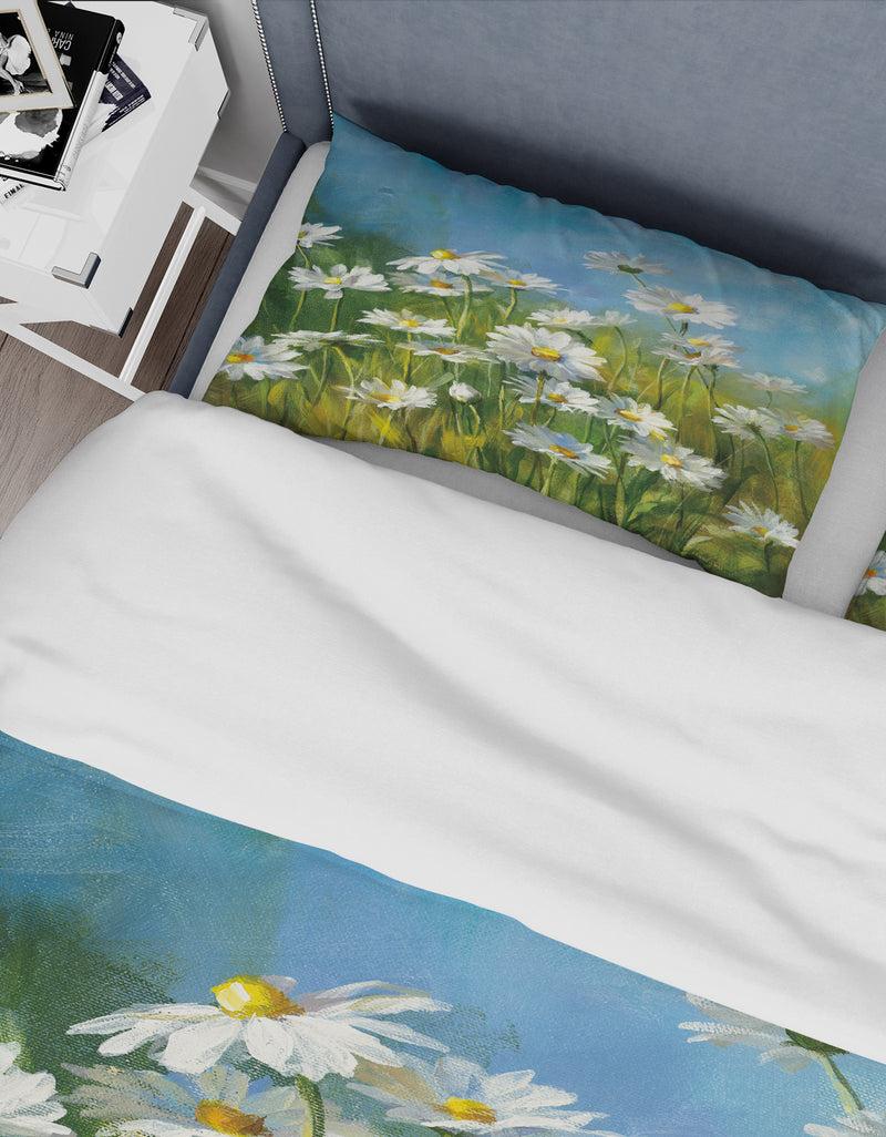 DesignQ Summer Field II - Traditional Duvet Cover Set