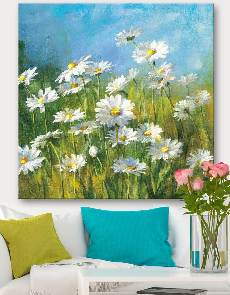 DesignQ Summer Field II - Traditional Premium Canvas Wall Art