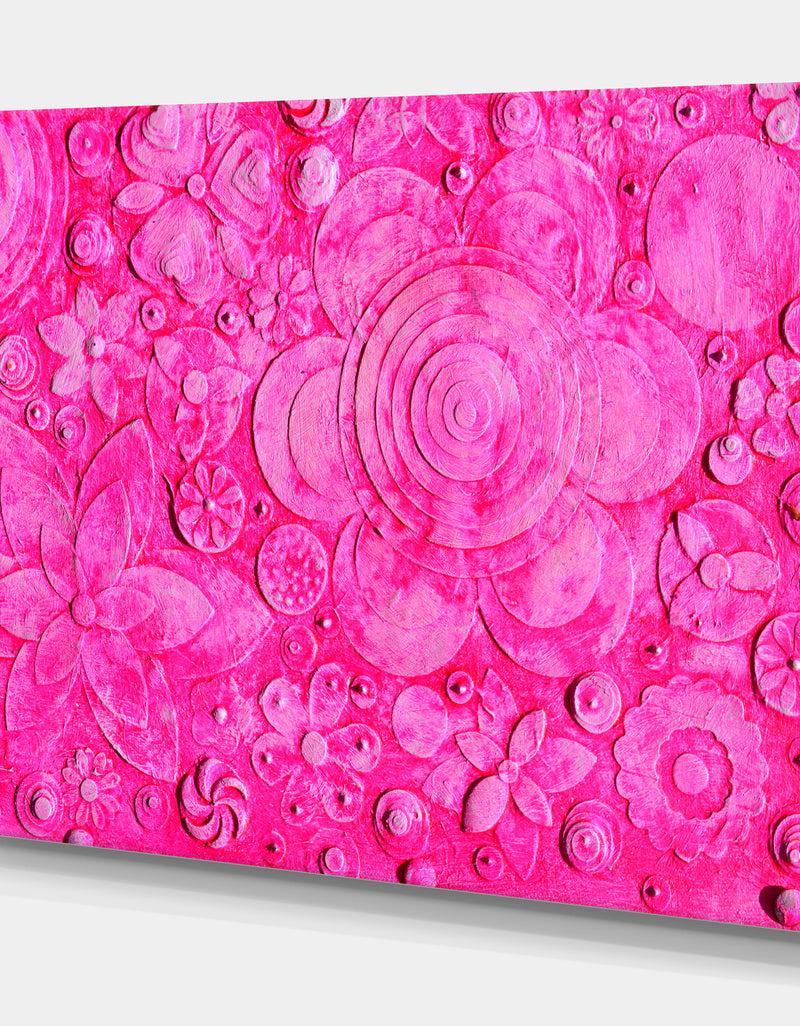 DesignQ Summer Hawaiin Flowers - Digital Art On Wrapped Canvas