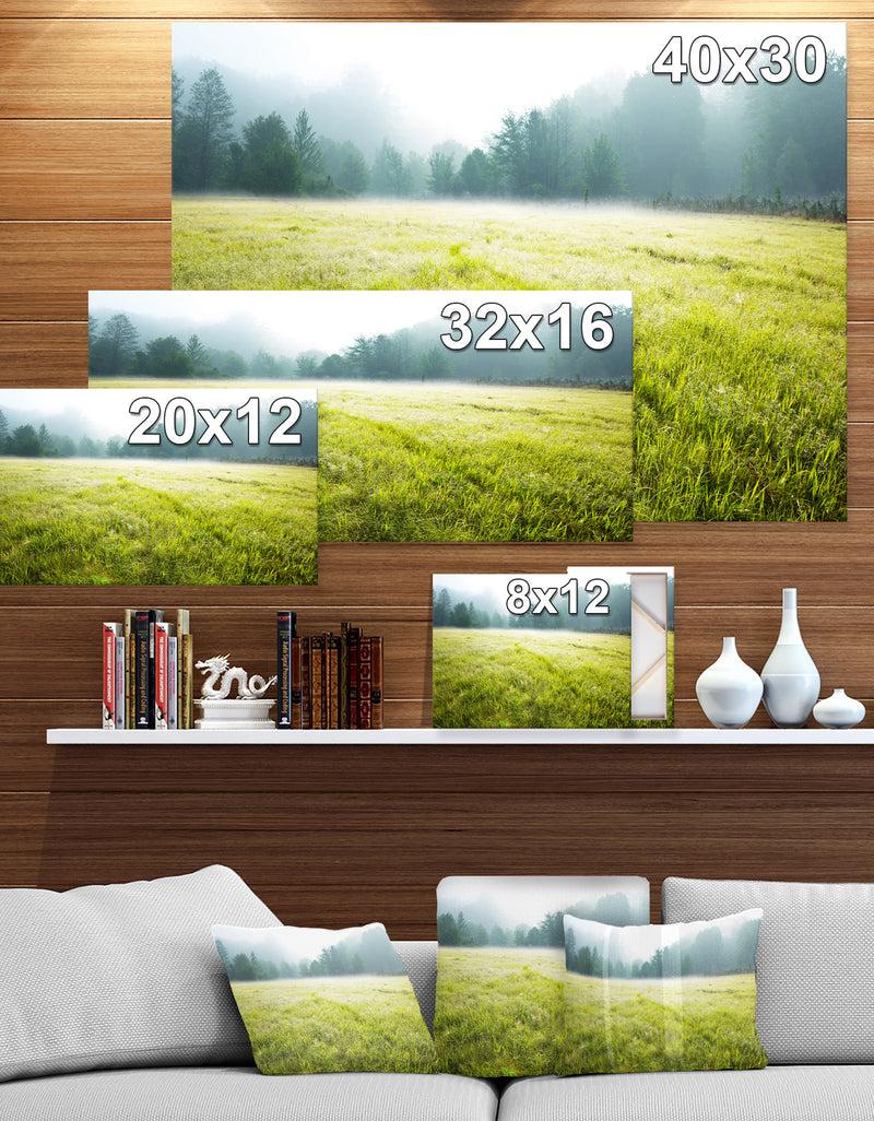 DesignQ Summer Meadow - Lake Landscapes Photographic On Wrapped Canvas
