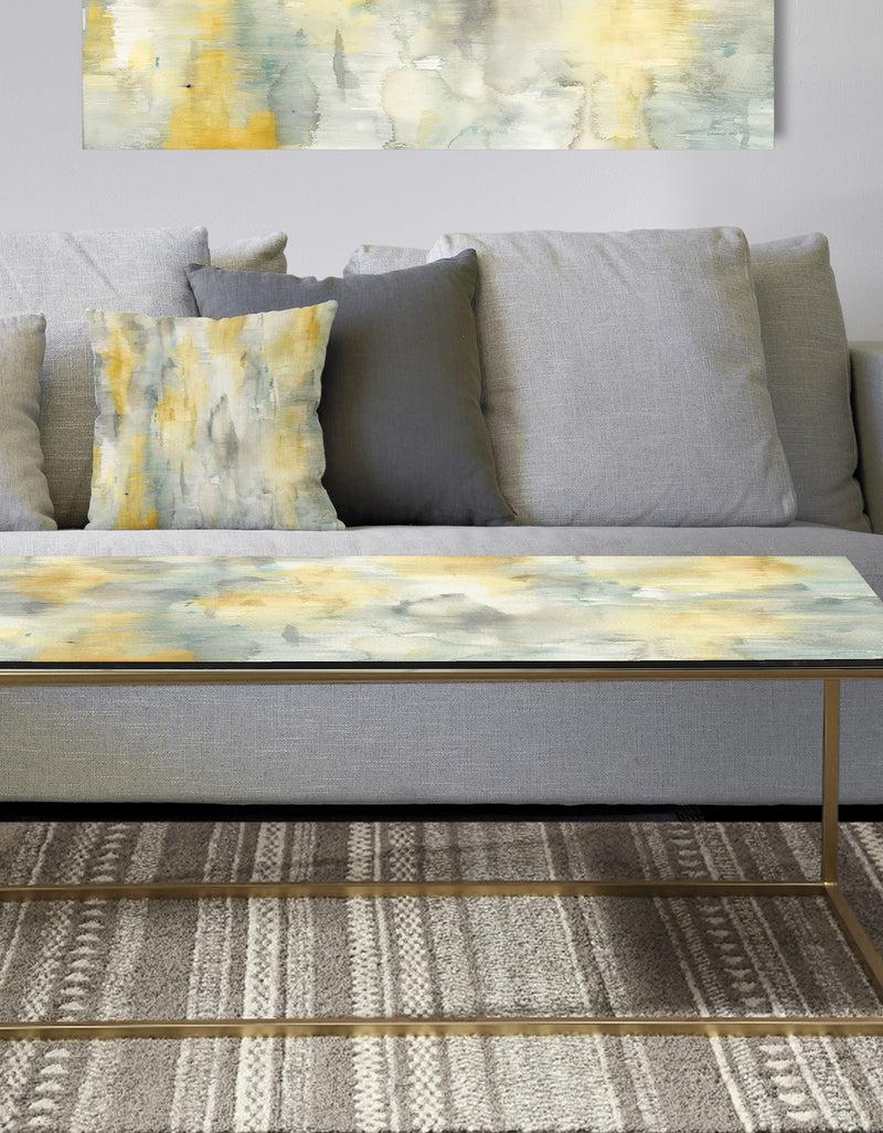 DesignQ Summer Shower - Metal Traditional Coffee Table