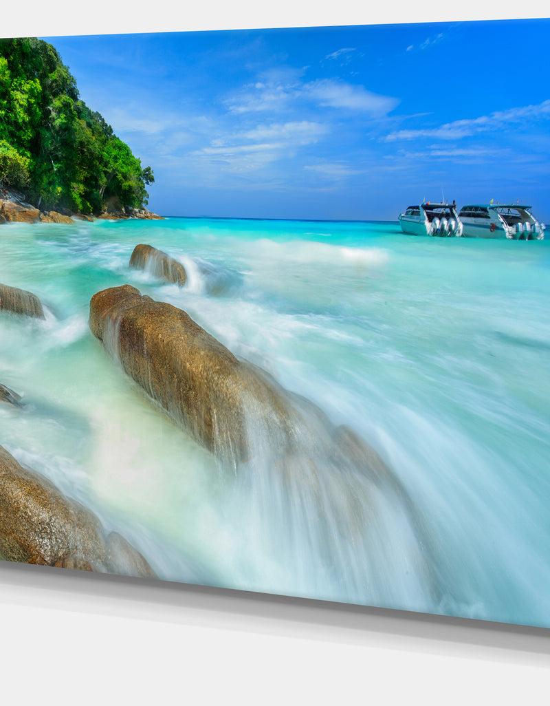 DesignQ Tachai Island In Thailand Landscape - Photo Canvas Print