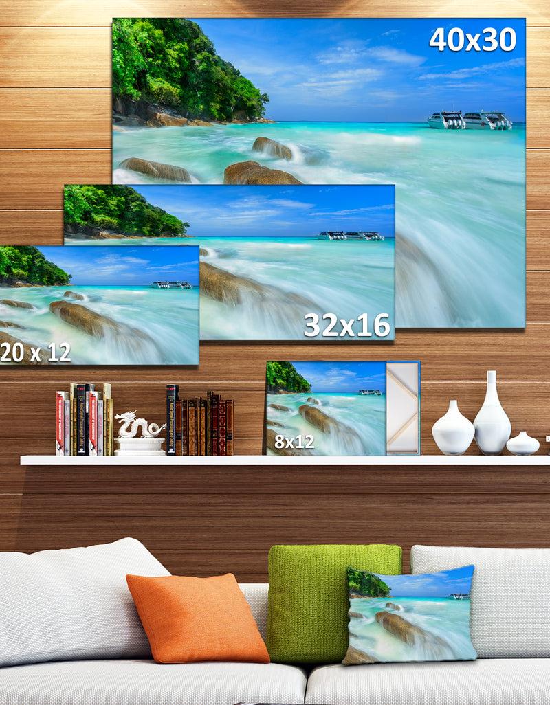 DesignQ Tachai Island In Thailand Landscape - Photo Canvas Print