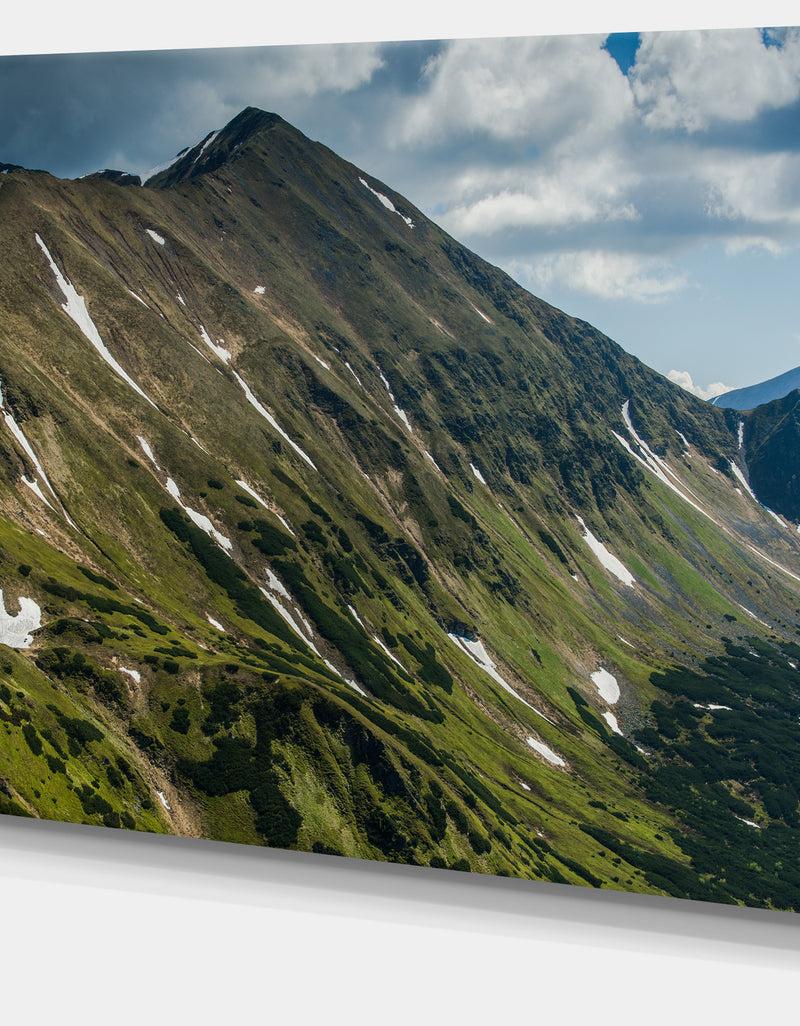 DesignQ Tatra Mountains Panoramic View - Landscape Art Print Canvas