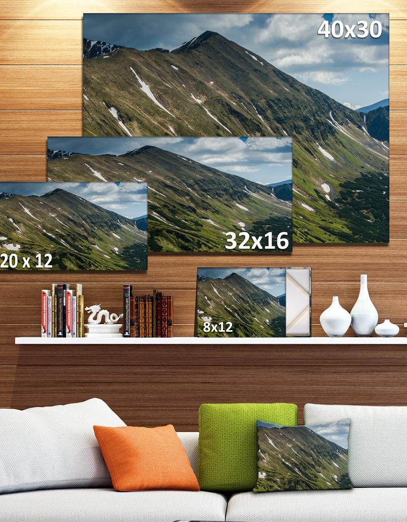 DesignQ Tatra Mountains Panoramic View - Landscape Art Print Canvas