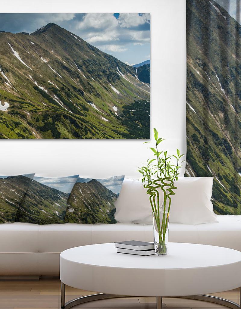 DesignQ Tatra Mountains Panoramic View - Landscape Art Print Canvas