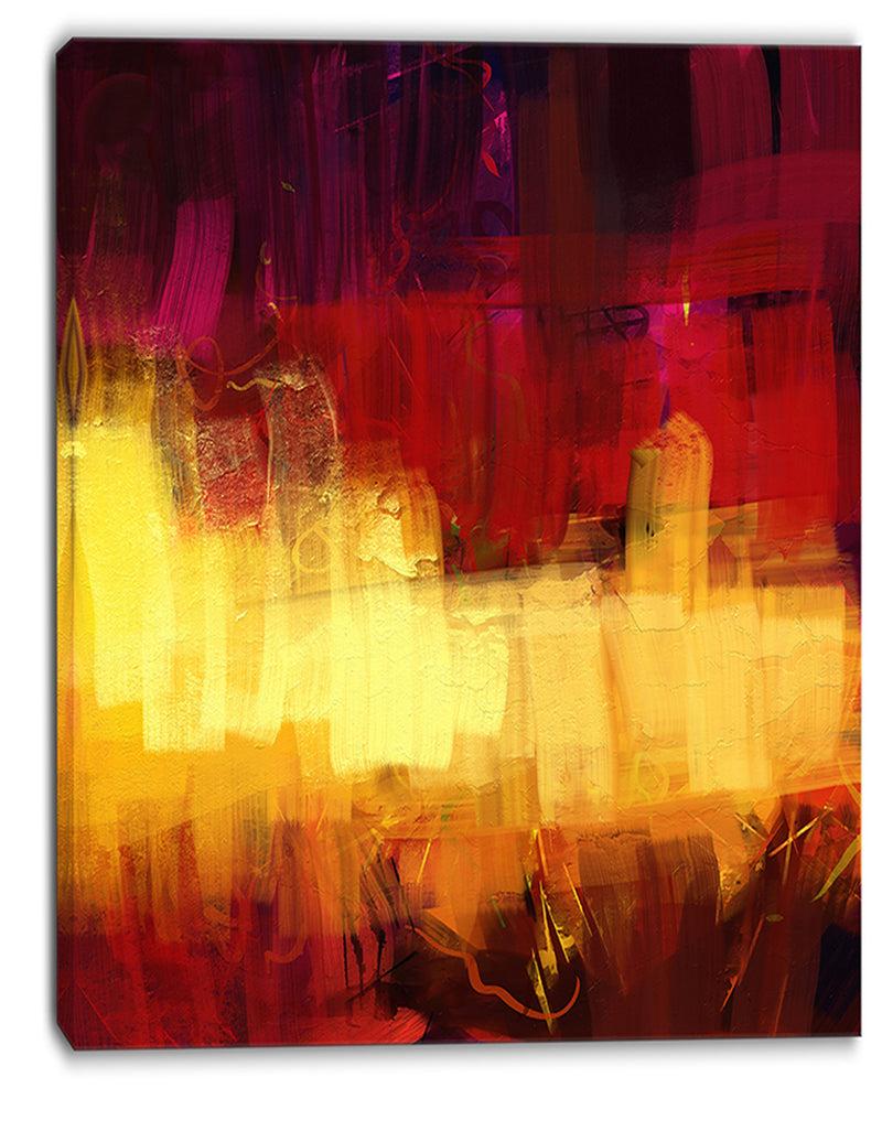DesignQ Textured Digital Abstract Art - Abstract Canvas Print