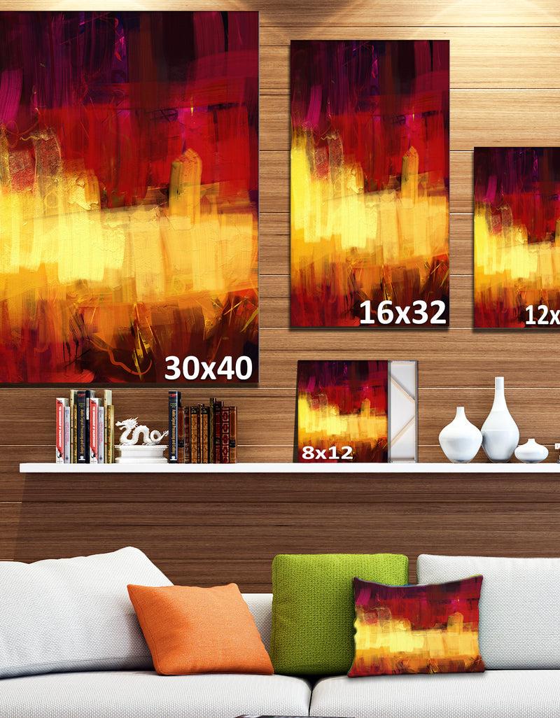 DesignQ Textured Digital Abstract Art - Abstract Canvas Print