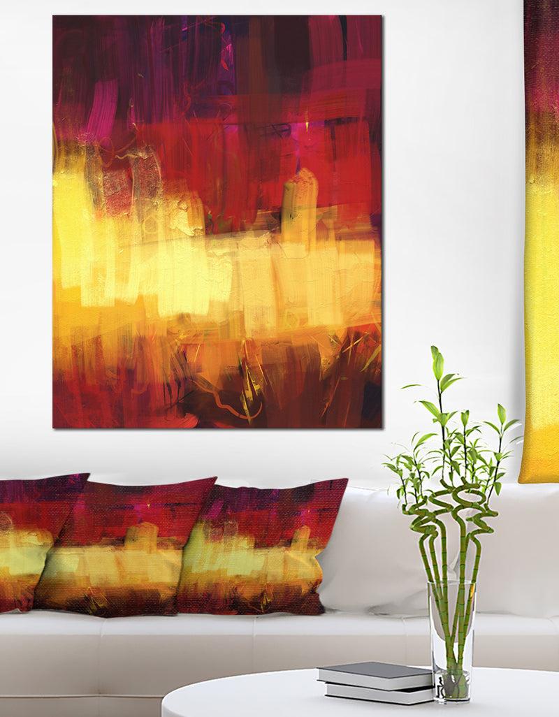 DesignQ Textured Digital Abstract Art - Abstract Canvas Print