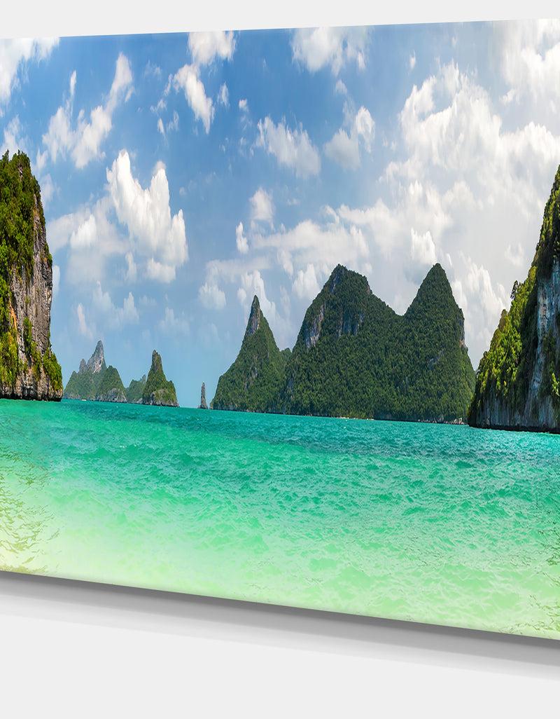 DesignQ Thailand Beach Panorama - Landscape Wall Artwork