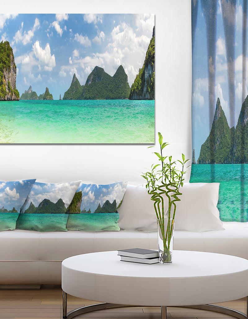 DesignQ Thailand Beach Panorama - Landscape Wall Artwork