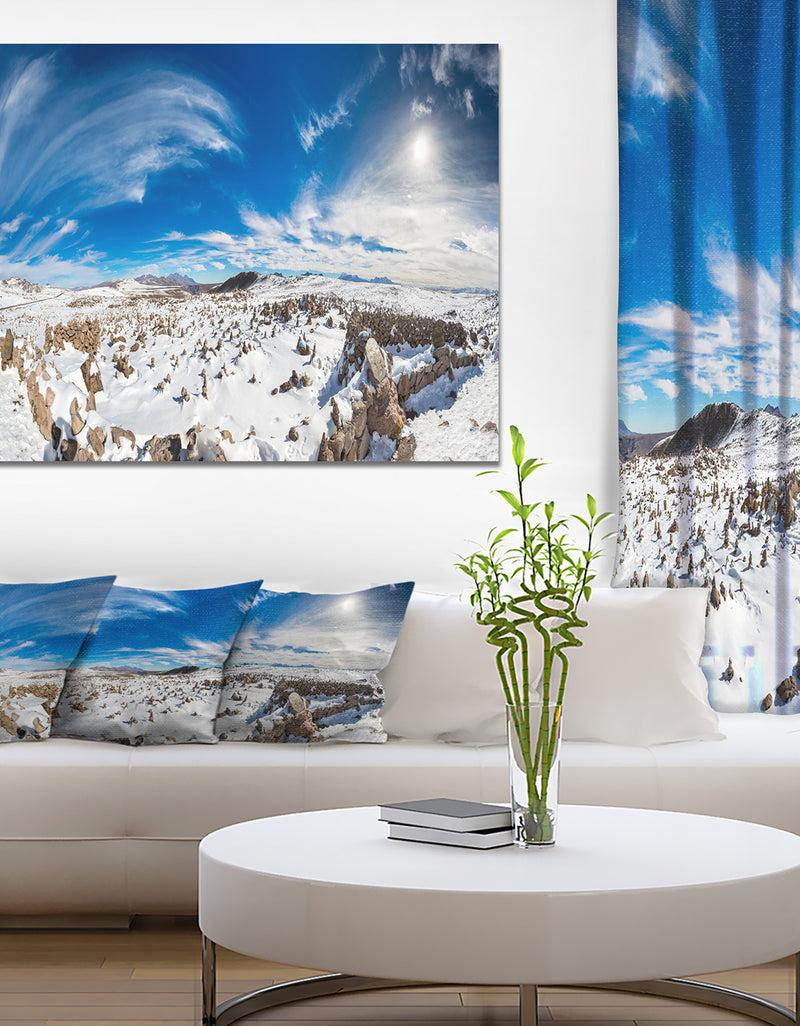 DesignQ The Andes - Landscapes Photography on wrapped Canvas
