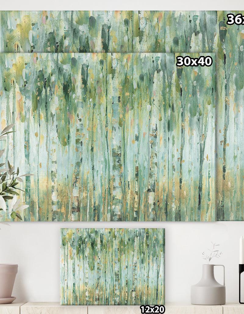 DesignQ The Birch Forest II - Traditional Canvas Artwork
