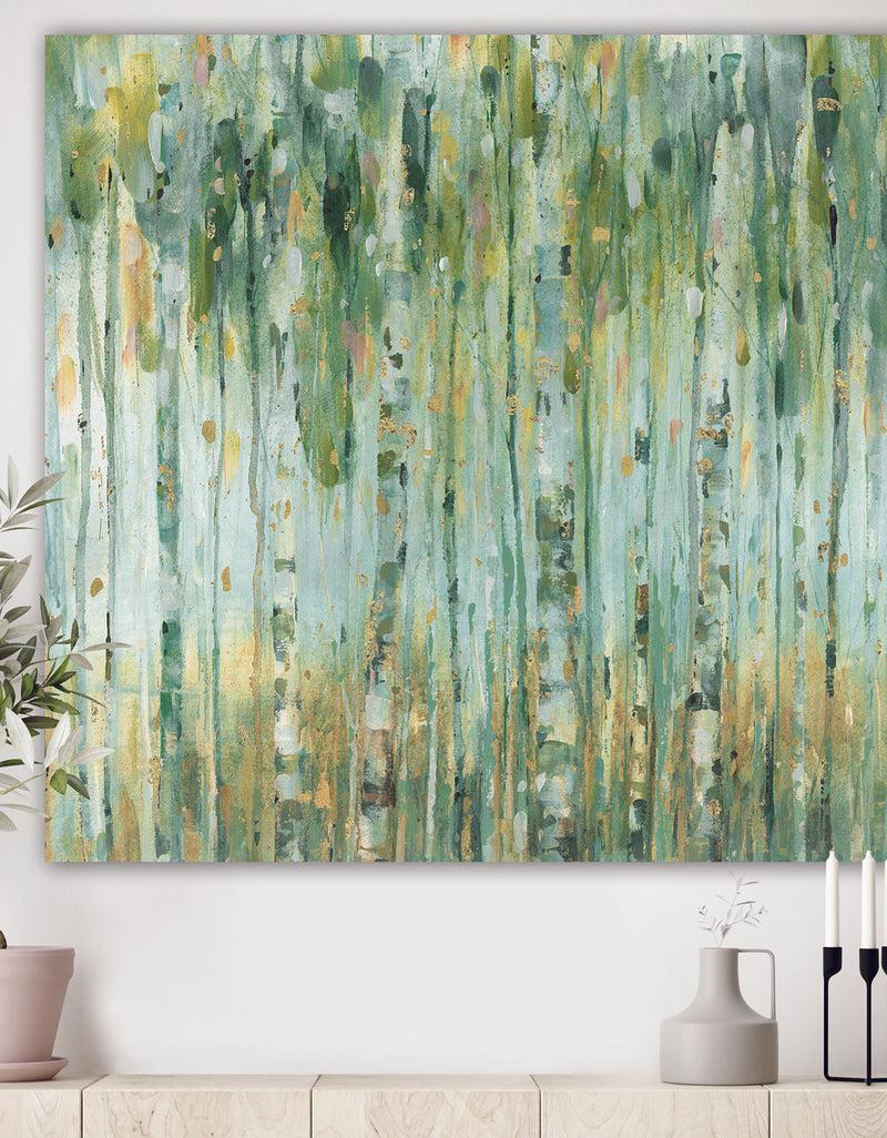 DesignQ The birch Forest II - Traditional Canvas Artwork
