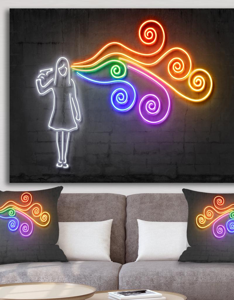 DesignQ The dark side of the mind - Modern & Contemporary Canvas Wall Art
