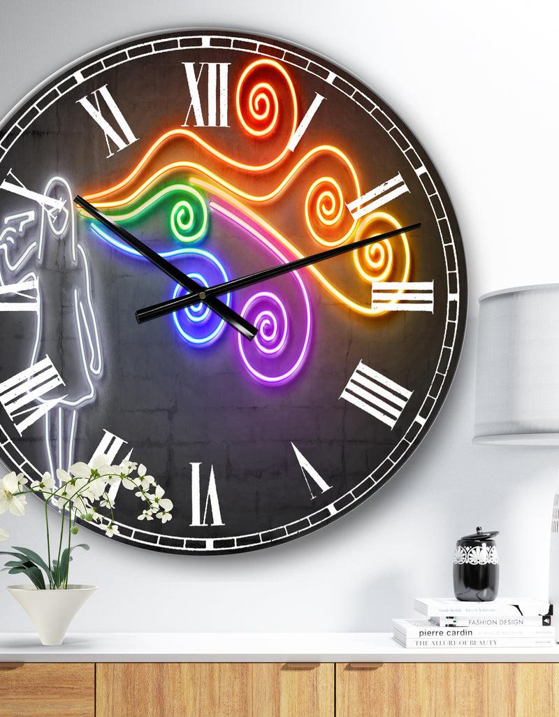 DesignQ The dark side of the mind - Modern Wall Clock