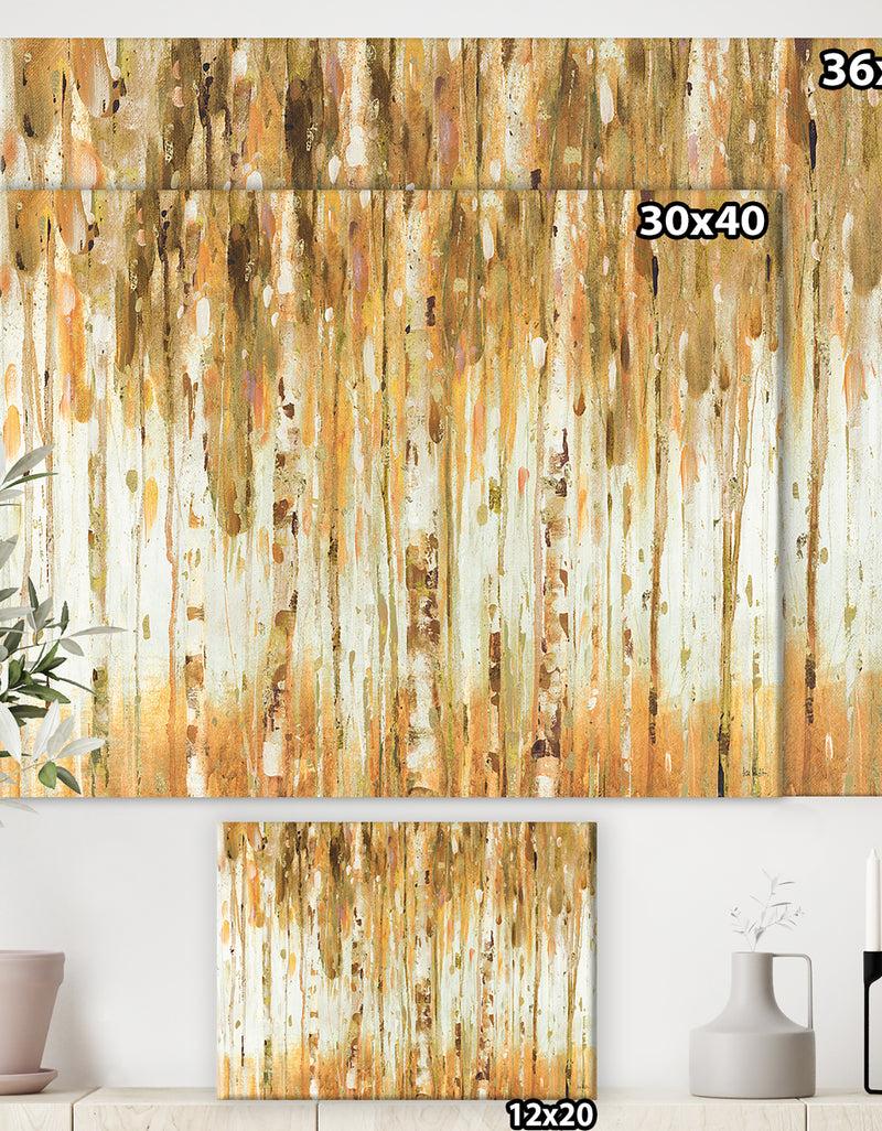 DesignQ The Forest I Fall Crop - Glam Premium Canvas Wall Art